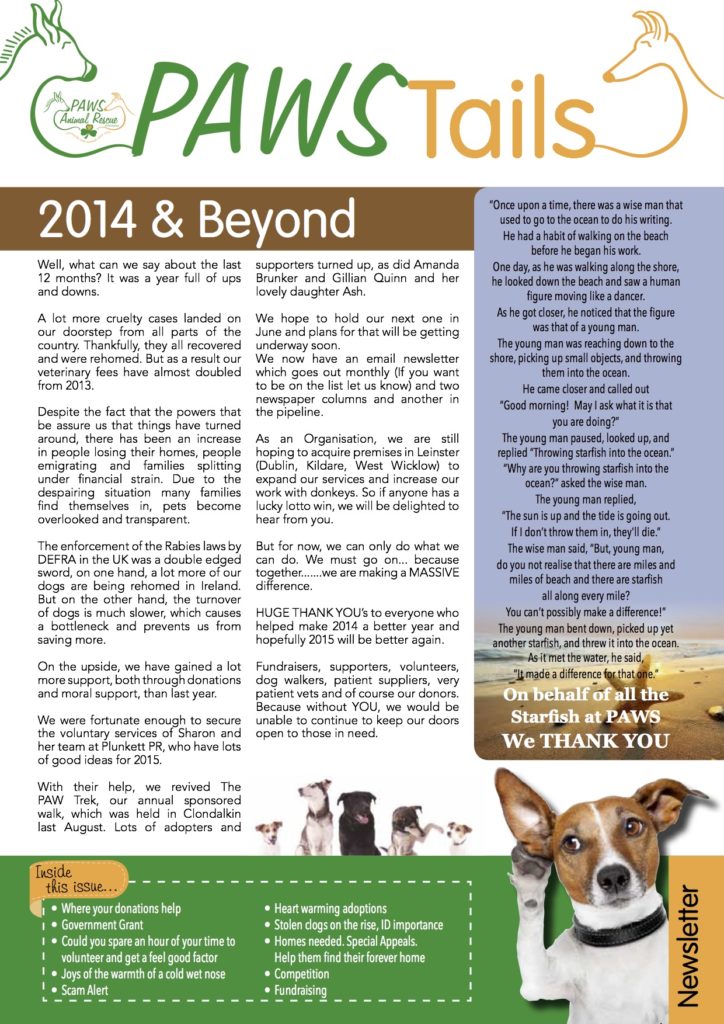 paws newsletter